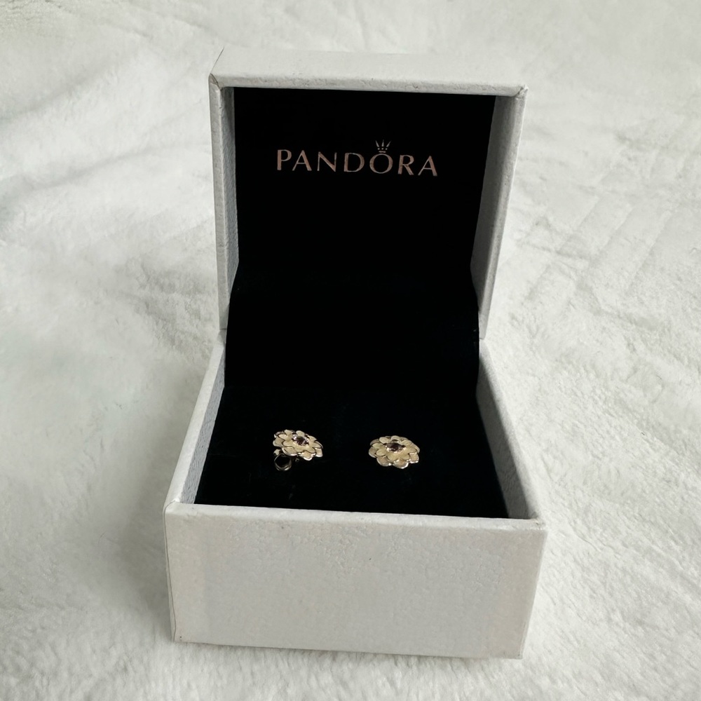 Pandora Flower Earrings